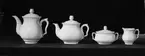 Kaffe och teservis, modell Q, från Gefle Porslinsfabrik.