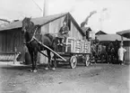 Gefle Porslinsfabrik AB. Hästtransport.