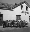 Ahlgrens Tekniska (Läkerol). Grupp av Sjuksköterskor under Gävlekongress. Den 17 juni 1949