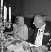 Ahlgrens Tekniska Fabrik AB, 70 årsjubileum.  Middag och medaljutdelning på Central Hotellet. 8 juni 1956.