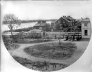 Gamla Domprostgården i Växjö, ca 1875. Före ombyggnaden till Järnvägsrestaurang.