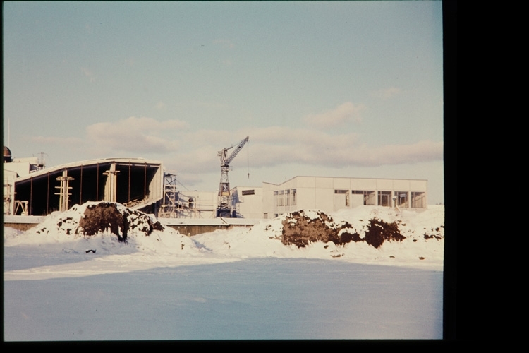 Katedralskolan under uppbyggnad, trol. 1957.