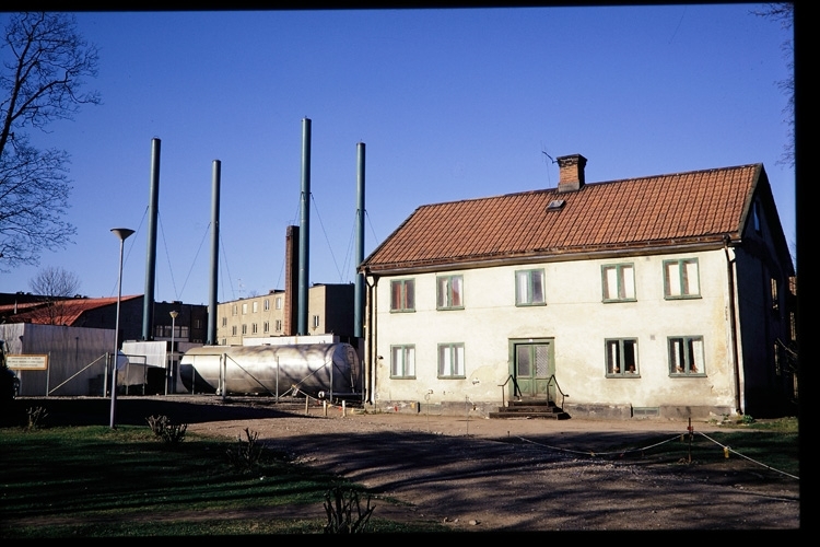 Teaterparken i Växjö, 1973. Mot kv. Tullen.