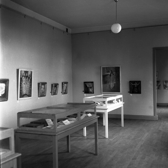 Elisabeth Bergstrand-Poulsens utställning på Smålands museum,
1952.