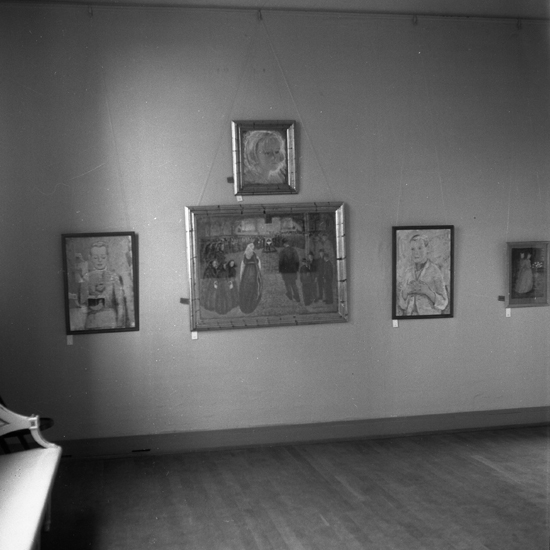 Elisabeth Bergstrand-Poulsens utställning på Smålands museum,
1952.