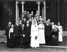 Bröllop hos Lunds i Löten mellan Karl Stålberg och Emma Lund, år 1915.