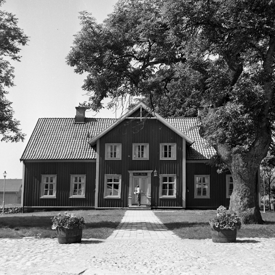 Ljungby. Gamla Torg, tingshuset / museet. Ca 1972