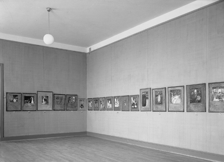 Från Elisabeth Bergstrand-Poulsens retrospektiva utställning på Smålands museum,
30 oktober-30 november 1937.