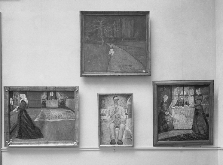 Från Elisabeth Bergstrand-Poulsens retrospektiva utställning på Smålands museum,
30 oktober-30 november 1937.