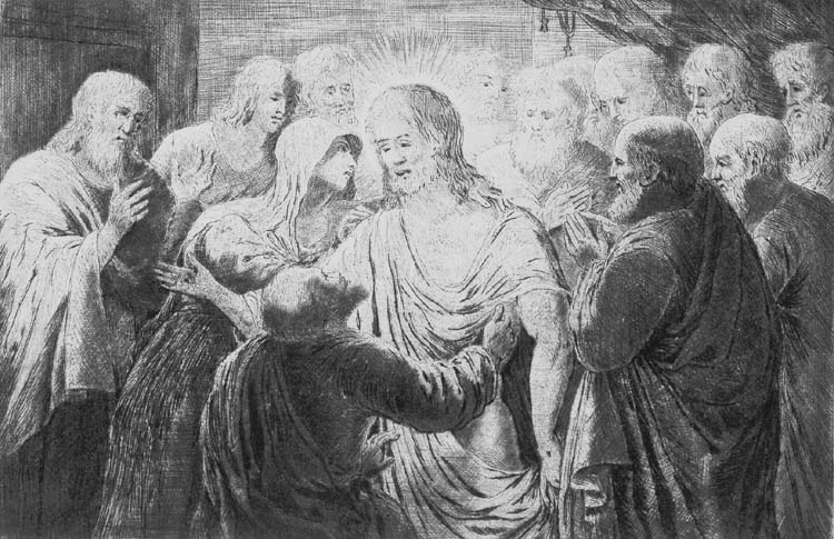 En tavla. Jesus och hans lärjungar, av Pehr Hörberg.