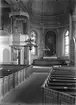 Nya kyrkan i Hamrånge före 1934, invigd år 1854, interiörbild.