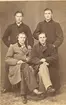 P. N. Sjögren, Hässler och Rosenström efter kaptensexamen i Kalmar 1866. Sittande t.v Rosenström t.h. Sjögren sittande.