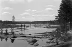 Flottning vid tappstället.