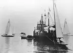 Gävle Segelsällskap. Seglingar. År 1925. Kiel - Sandhamn