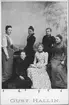 Personerna från vänster: Ester Eklöf, Levina Enström, Maja Lindkvist, Gerda Bergfors, Anna Nordlund och Esther Bylund. Foto år 1889.