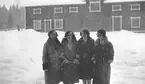 Från vänster. Anna Hägglund, Märta Hannberg, okänd och Ina Johansson