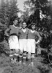 Från vänster Sven Nordin, Ivan Pettersson och Evert 