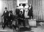 Gruppbild, Lenningebor på 1910-talet.