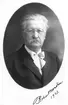 Robert Nordin. Född 7 juni 1845, död 28 juni 1924.           Bankdirektör, Gefle Stads Sparbank.