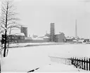 Hammarby Sulfitfabrik / Kopparfors. År 1886 kom en sulfitfabrik att ersätta järnbruket. Den var under en tid Skandinaviens största med över 400 personer anställda.