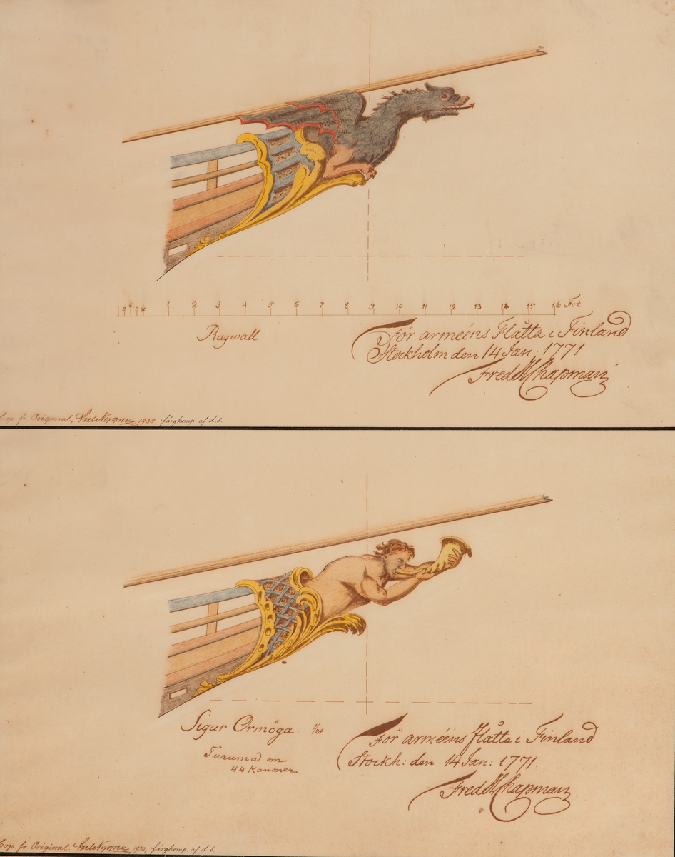 Avbildade galjonsfigurer från turumor.