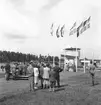 Gävlemässan, utställning på Sätraåsen, Travbanan. 24 juni 1950.