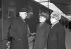 Ärkebiskop Brilliot besöker Gävle på nytt. 15 mars 1951.