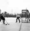 Bandymatch Forsbacka - Edsbyn. 3 februari 1952.