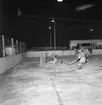 Ishockeymatch på Kastvallen i Bomhus. Huge - Ljusne.  Februari 1952. Huge vinner division 2.