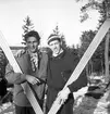 Måsbergsbacken, tävling i elljus och prisutdelning.            15 mars 1952.