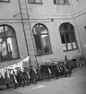 Innergården på Nygatan 34, Gävle. Augusti 1950.