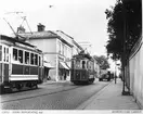 År 1909 öppnades spårvägen i Gävle och år 1956 tog epoken slut
Albion - Södra Kungsgatan 1933 - 1948.