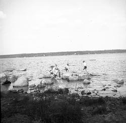 Simkurs vid Korsnäsverken. Juli 1939. Reportage för Arbetarb