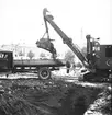 Grävningar vid Busstationen.Juli 1939. Reportage för Gefle Posten