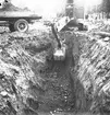 Grävningar vid Busstationen.Juli 1939. Reportage för Gefle Posten