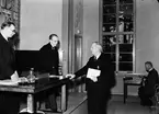 Reportage för Norrlandsposten. Medaljutdelning. December 1942