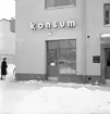 Konsum Alfa. Hantverkargatan. Februari 1945