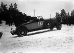 Finländaren Johan Ramsay, Chrysler, 2:a i Sveriges GP vid Rämen i Dalarna 1931.