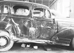 Krockskadad Pontiac. Ingenjör E. Bodin. Den 20 juli 1939.