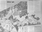 12/3-1950. Karta över Generalplan för Gävle stad, med sanering, industri och exploatering