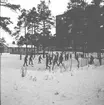 Hockespel på Gavlerinken i Gävle, 1957.