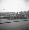 Julen 1946. Busstationen vid Stortorget