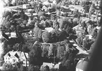 Flygbild över villastaden. År 1940.