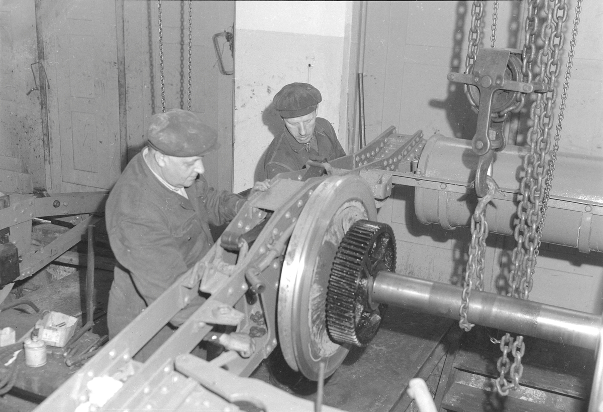 Arbeid i Trikkhallen på Øya