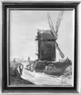 Tavla  föreställande en väderkvarn. Maj 1940
