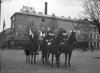 Riddare till häst på Stortorget