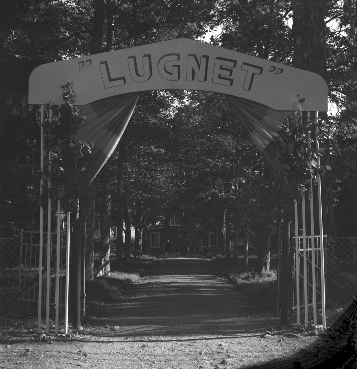 Sammankomst på "Lugnet".  KFUM:s sommarverksamhet från 1942. 1948