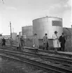 Hamnutredning. Besök i Gävle hamn. 15 juni 1945.