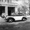 Sandvikens Bilskola 1946. På bilden en Plymouth Cabriolet från 1939.