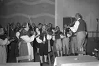 Spelmansstämma. Folkmusik - konferens på Folkparken. 13 september 1953.